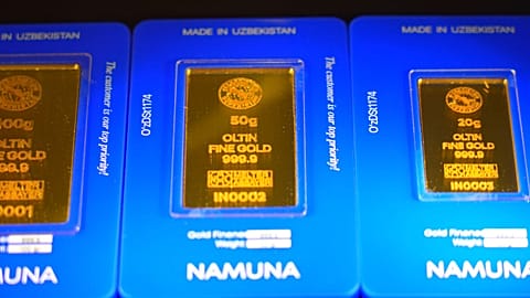 Gold bars in Uzbekistan