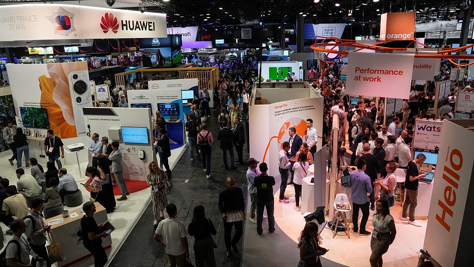 تصویر آرشیوی؛ نمای کلی نمایشگاه ویواتک در پاریس، ۱۵ ژوئن ۲۰۲۳.