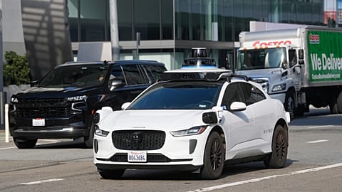 A Waymo autonomous vehicle is shown in San Francisco, Friday, Jan. 23, 2026.
