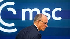 Bundeskanzler Friedrich Merz auf der Münchner Sicherheitskonferenz.