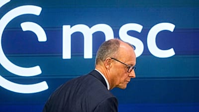 German Chancellor Friedrich Merz at the Munich Security Conference.