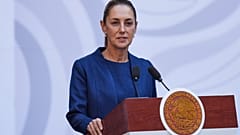 La presidenta mexicana, Claudia Sheinbaum, en el Palacio Nacional, en la Ciudad de México, el 9 de noviembre de 2025.