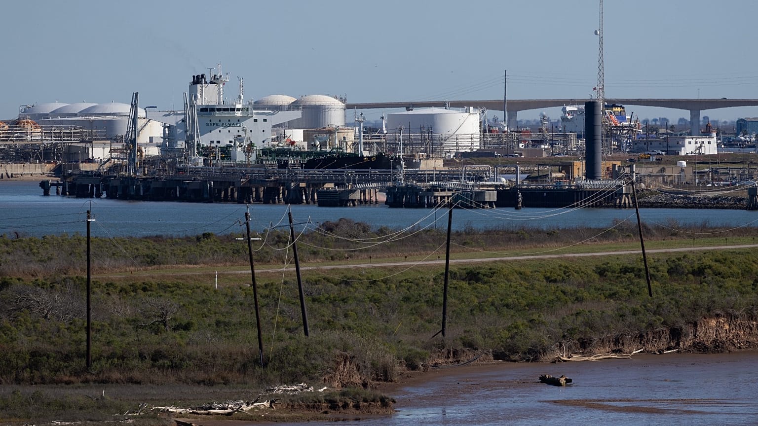 شوهدت سفينة البحر الأبيض المتوسط فوييجر وهي ترسو في بورت فريبورت، الاثنين 19 يناير 2026، في فريبورت، تكساس.