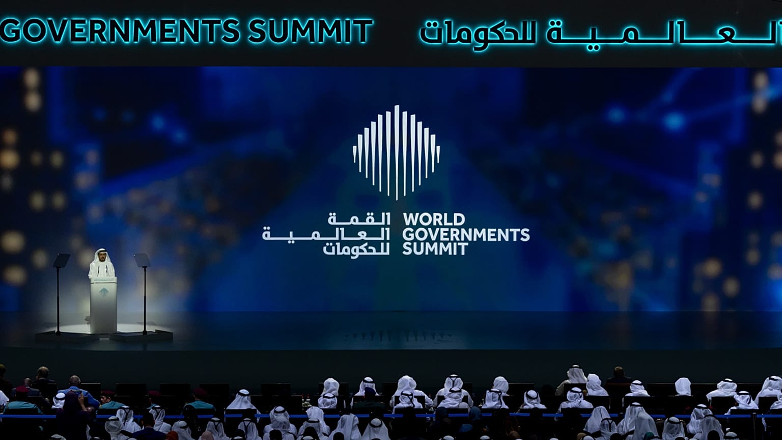 World Government Summit plenary session, in Dubai, 5 February 2026