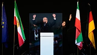 رضا پهلوی در تجمع مونیخ