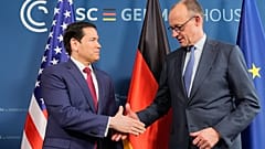 Marco Rubio és Griedrich Merz a müncheni konferenciáb