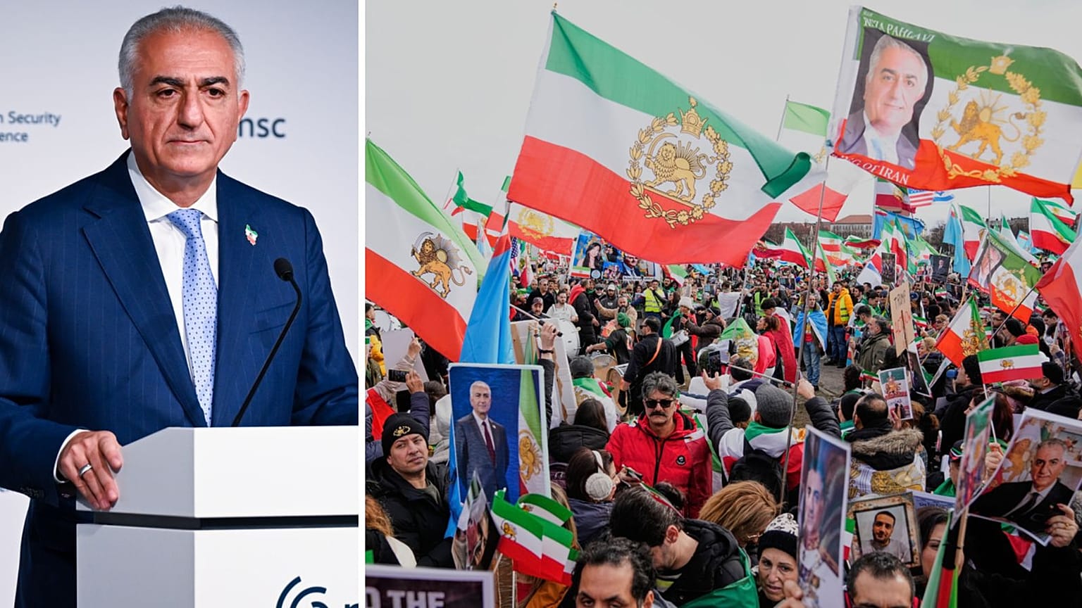 رضا پهلوی در کنفرانس امنیتی مونیخ