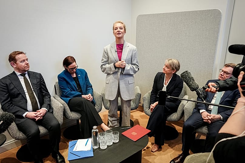 Julia Navalnaja, Menschenrechtsaktivistin und Ehefrau des russischen Oppositionsführers Alexei Navalny, gibt am Rande der Münchner Sicherheitskonferenz eine Presseerklärung. 