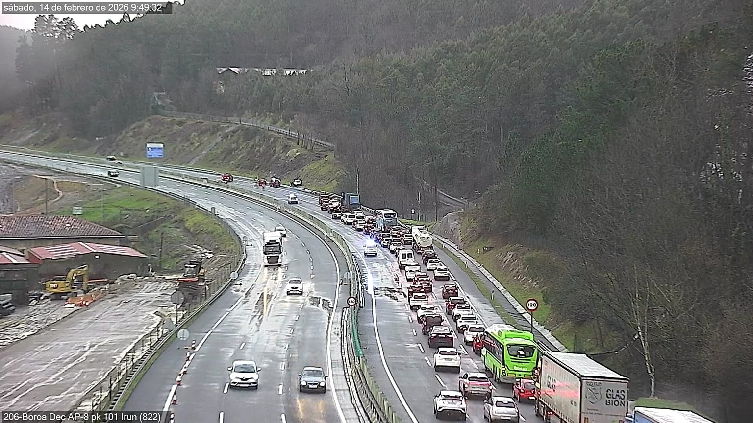 Accidente en Cantabria por el mal tiempo, 14 de febrero de 2026