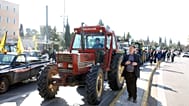 Τα τρακτέρ που συμμετείχαν στο αγροτικό συλλαλητήριο στο κέντρο της Αθήνας, αναχωρούν από το Σύνταγμα, Σάββατο 14 Φεβρουαρίου 2026.