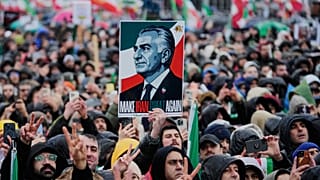 Irániak tüntettek Münchenben, 2026, február 14.