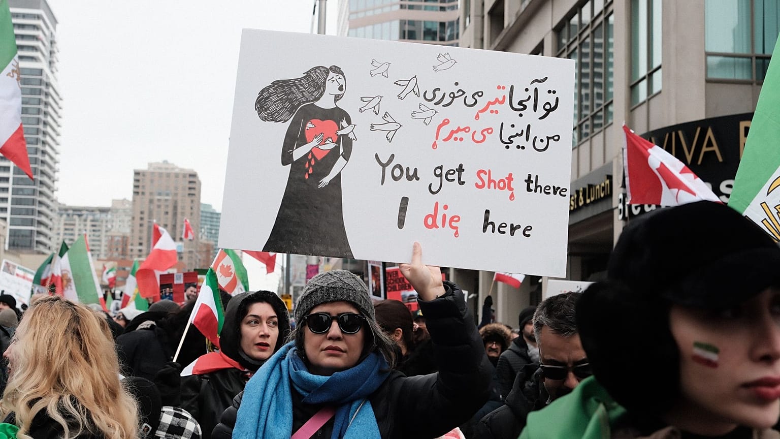 تظاهرات ایرانیان در تورنتو