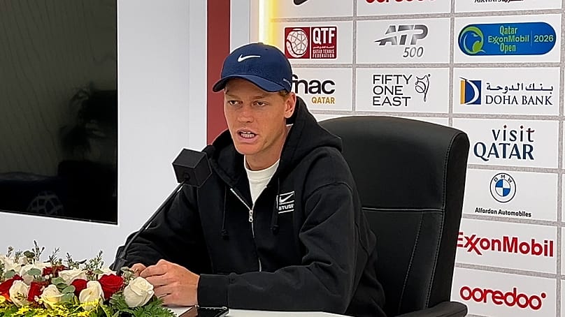 Jannik Sinner at Qatar Open Media Day