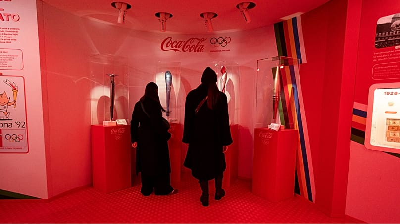 Lighting the way: A selection of designs for the Olympic Torches are on display 