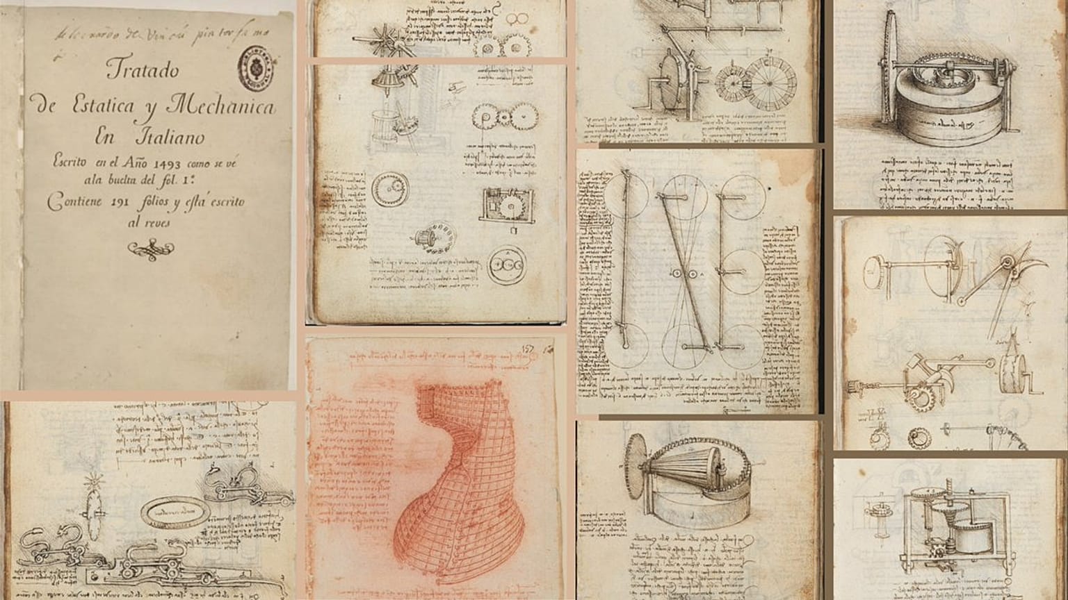 Manuscritos de Leonardo da Vinci en la Biblioteca Nacional
