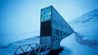 Vista exterior del Banco Mundial de Semillas de Svalbard en Longyearbyen, su principal localidad, el 2 de marzo de 2016