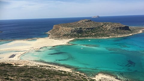 Balos Lagoon is a former pirate hideout, now a protected conservation area. 