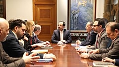 Η συνεδρίαση στο Προεδρικό Μέγαρο της Κύπρου