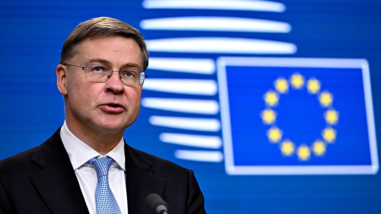 European Commissioner Valdis Dombrovskis.