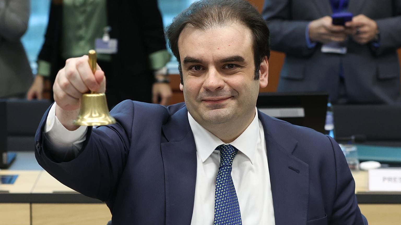 Ο Πρόεδρος του Eurogroup, Υπουργός Οιονομικών της Ελλάδας, Κυριάκος Πιερρακάκης