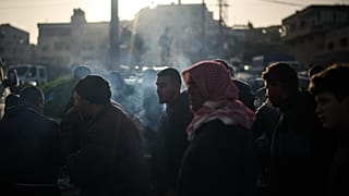 Palestinesi a Nablus, una delle zone di maggiore attrito tra palestinesi, coloni e militari israeliani nel nord della Cisgiordania (12 febbraio 2026)