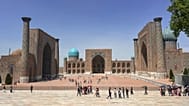 Registan Square in Samarkand, Uzbekistan