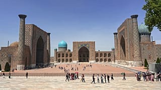 Registan Square in Samarkand, Uzbekistan
