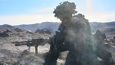 Danish military forces participate in a multi-national exercise in Kangerlussuaq, Greenland, 17 Sept 2025. 