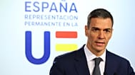 Il primo ministro spagnolo Pedro Sanchez parla durante una conferenza stampa al termine del vertice UE a Bruxelles, il 23 gennaio 2026.