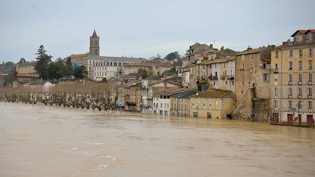 La France face aux inondations : le pic encore à venir