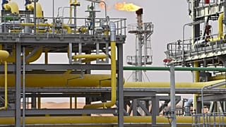 صورة لمجمع غاز حاسي با حمو في تيميمون، جنوب غرب الجزائر، بتاريخ 23 فبراير 2024. (صورة من وكالة أسوشيتد برس/ستر)