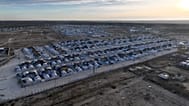 An aerial view shows the al-Hol camp in northeastern Syria's Hasakeh province, Syria, Wednesday, Jan. 21, 2026, after the withdrawal of the Syrian Democratic Forces (SDF)