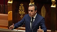 Le Premier ministre français Sébastien Lecornu à la tribune de l'Assemblée nationale à Paris, le 16 octobre 2025.