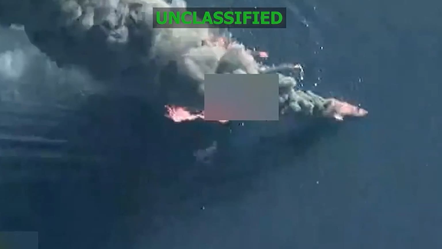 Captura de pantalla del video publicado por el Comando Sur en la red X 