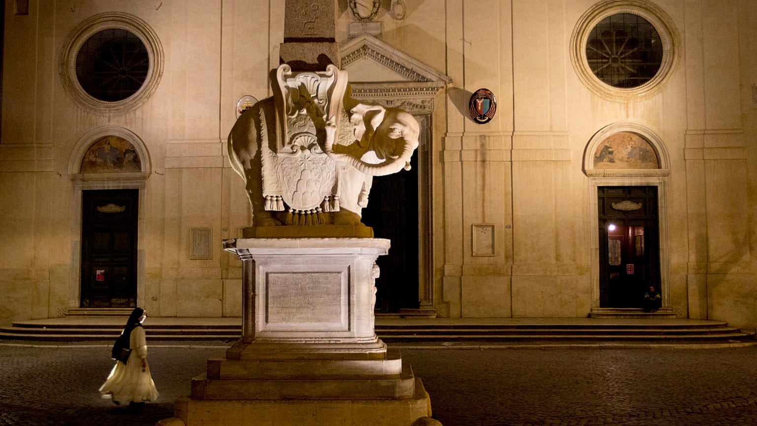 l'Elefantino di Gian Lorenzo Bernini in Piazza della Minerva a Roma
