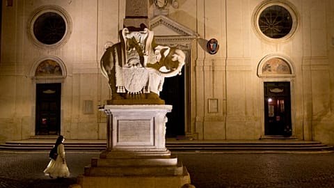 l'Elefantino di Gian Lorenzo Bernini in Piazza della Minerva a Roma