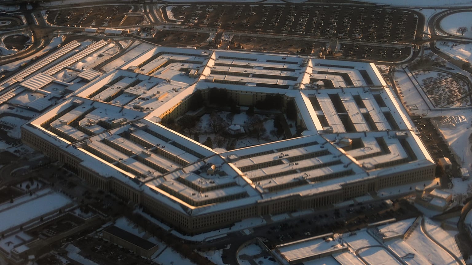 The Pentagon, the headquarters for the U.S. Department of Defense, is seen from the air, Sept. 20, 2025, in Arlington, Va. (AP Photo/Alex Brandon, FIle)