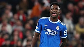 Vinicius Jr. queixou-se de ter sido alvo de insultos racistas após marcar no jogo da Liga dos Campeões frente ao Benfica no Estádio da Luz, 17 de fevereiro de 2026