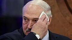 Aliaksandr Lukashenka participa numa sessão do fórum da Semana Atómica Mundial na Exposição de Realizações da Economia Nacional (VDNKh) em Moscovo, Rússia, 25 de setembro de 2025.