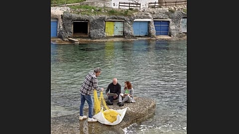 Zdjęcie uczniów z Kimolos, którzy zajęli pierwsze miejsce
