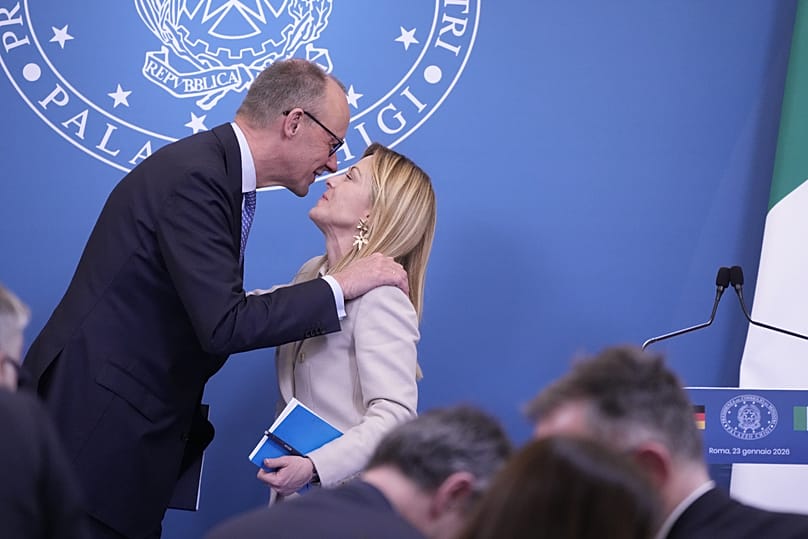 Merz és Meloni, 2026 január 23.
