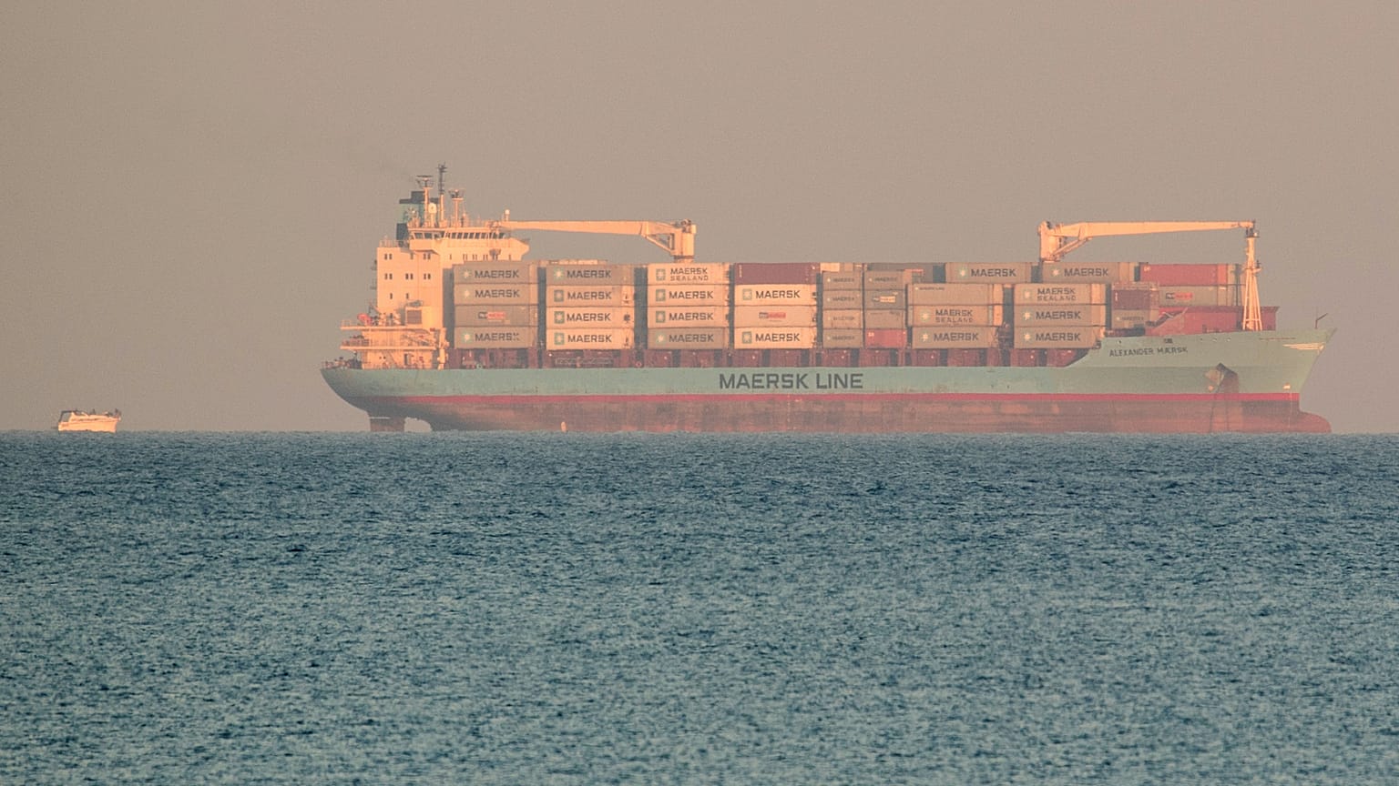 Danish-flagged commercial liner Alexander Maersk in June 2018