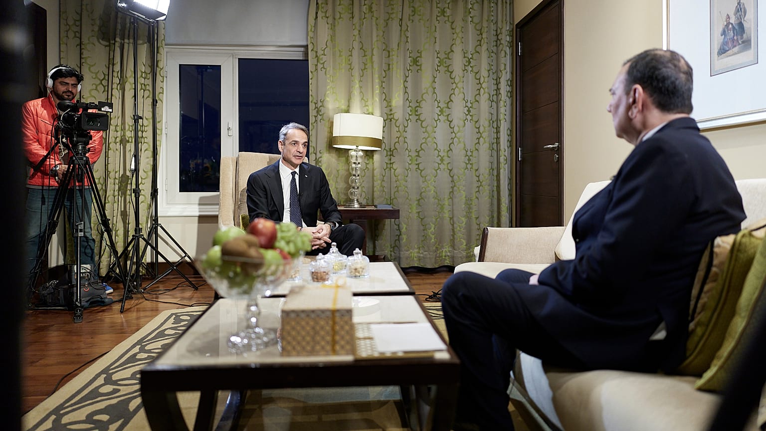 Η συνέντευξη του Κυριάκου Μητσοτάκη στον τηλεοπτικό σταθμό Times Now