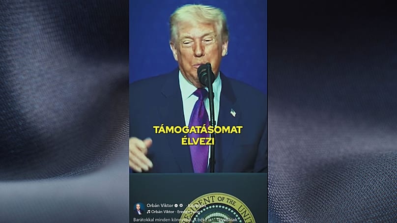 Trump támogató beszéde Orbán mellett