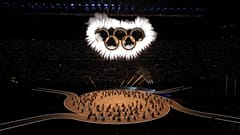 MIlano Cortina 2026 Kış Oyunları'nın açılış töreninden bir an 