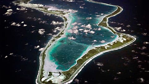 Diego Garcia, site of the British-US military base