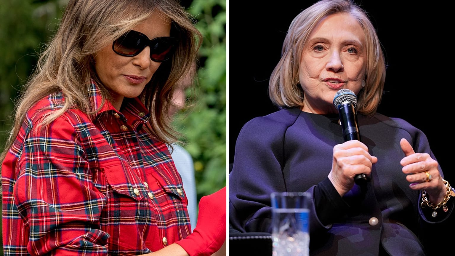 Melania Trump és Hillary Clinton