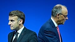 Le président français Emmanuel Macron et le chancelier allemand Friedrich Merz.