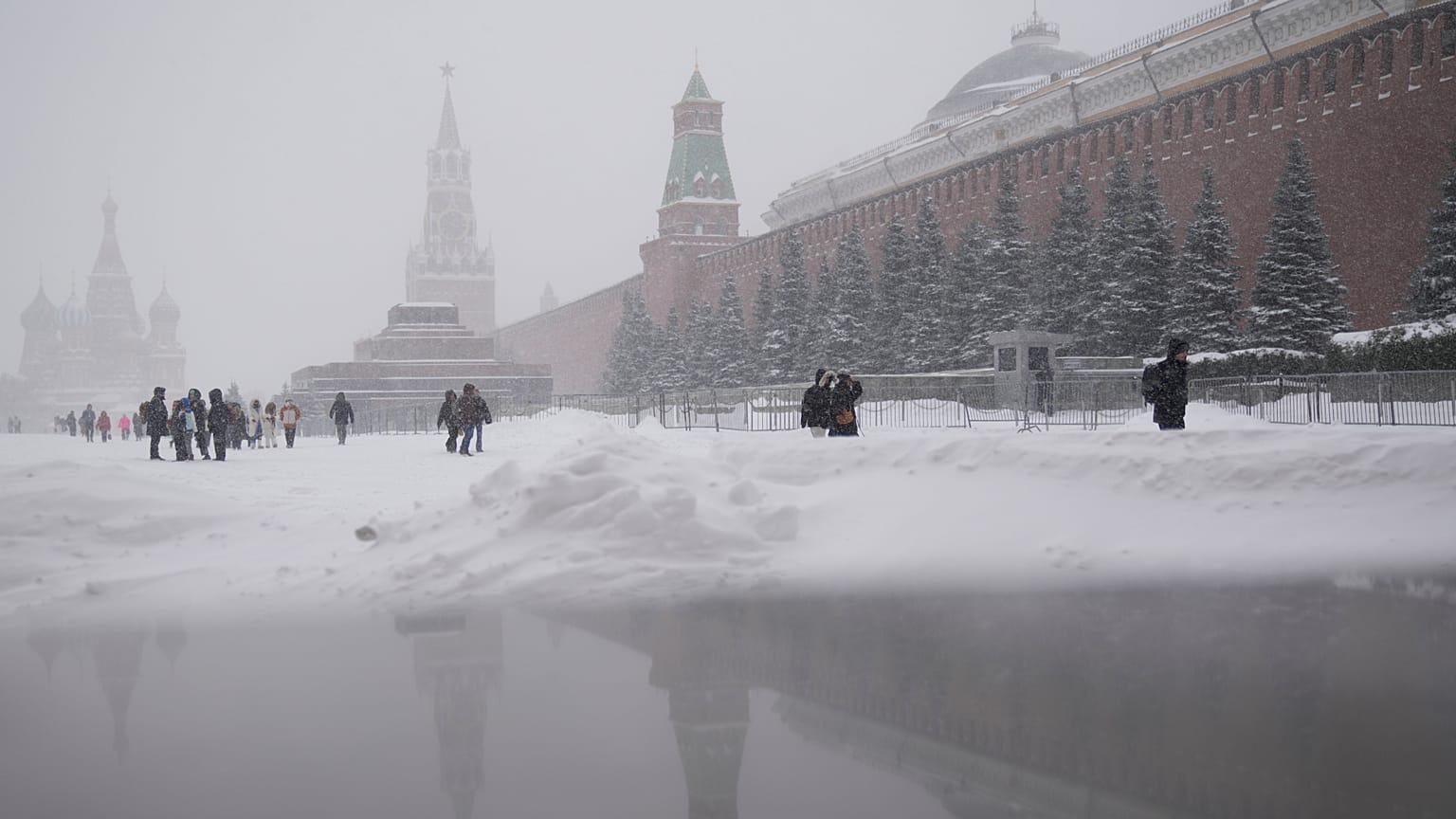 Снегопад в Москве