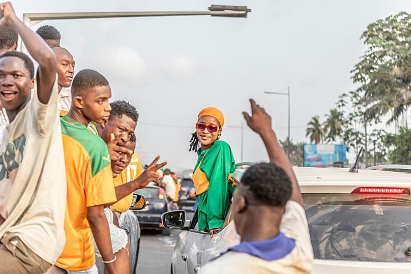Youth on the streets of Abidjan, Côte D’Ivoire, 2024.